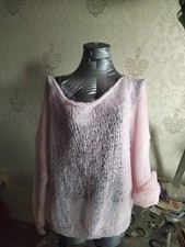 Pullover MOHAIR Handgestrickter Pullover Damen NEU MOHAIR Unikat Oversize