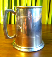 Krug Sheffield England Handcrafted Pewter Zinn handgefertigt antik Vintage