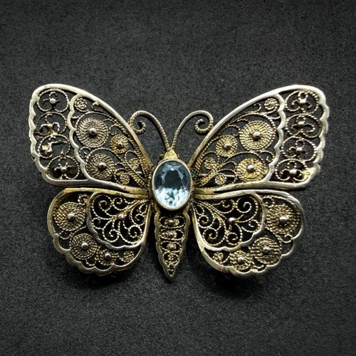 Art deco schmetterling brosche - art,