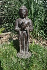 BUDDHA 60CM BUDHA STEINGUSS SKULPTUR FIGUR STEIN GARTEN TERRASSE ASIA-STONE