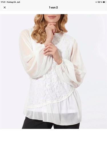 Damen spitzenbluse fair - damen,