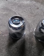 4x Mangels Nabenkappen Chrom – Neu – passend für Mangels Felgen, Oldtimer, VW, 
