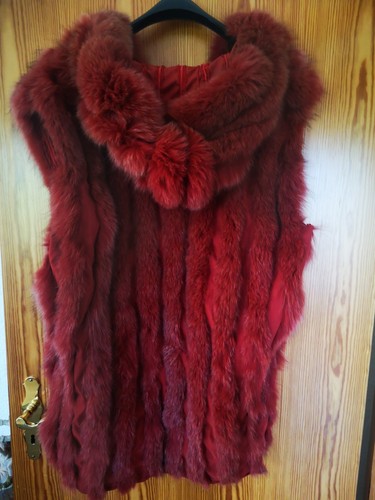 Blaufuchs pelzinnenfutter mit - ,