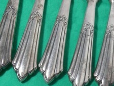 5x Messer Nirosta versilbert