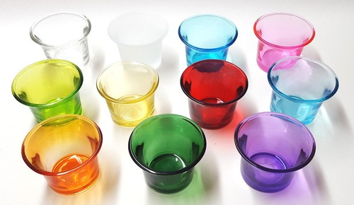 Teelichtglas farben - teelichtglas,