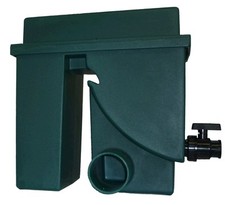 Teichfilter 200µ Edelstahl Spalt/Bogensieb Vorfilter, Schmutzauslass, grün