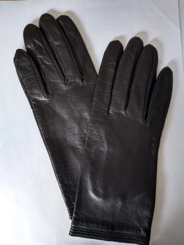 Damen leder handschuhe schwarz - damen,