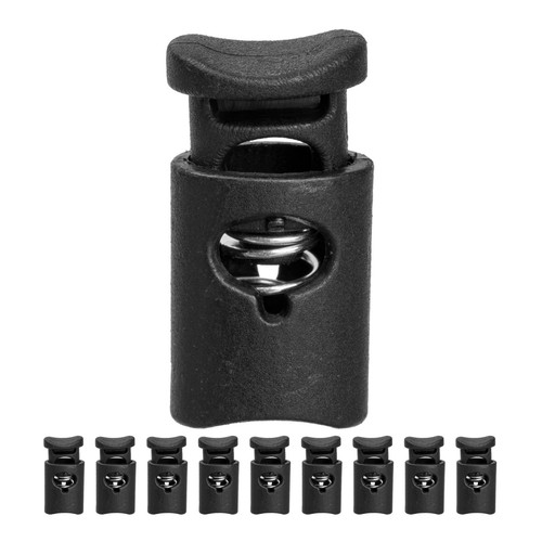 Kordel stopper loch schwarz - stopper, 1-loch