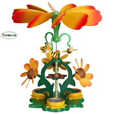 Osterpyramide Pyramide "Blütenzauber" mit Bienen 27,5x30x27,5 Erzgebirge