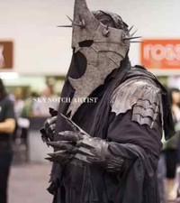 Herr der Ringe Der Hexenkönig von Angmar Cosplay Kostüm Dark Nazgul Ganzanzug