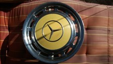 Mercedes Benz, Oldtimer Radkappe, Farbe gelb, Edelstahl  