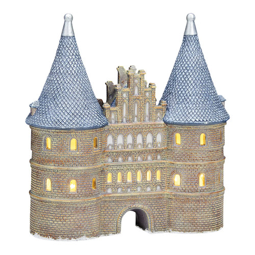 Windlicht haus holstentor - windlicht,