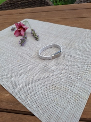 Lederarmband weiss - lederarmband,,