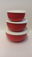 Tupperware 3er Set Hefeteigschüssel Plopp 1,3 L + 2,5 L + 4,3 L