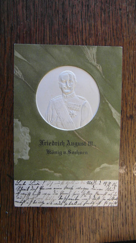 König friedrich august - ak,