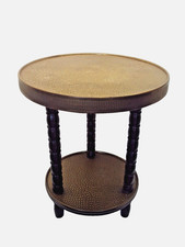 Beistelltisch Holz Messing