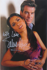 Salma Hayek & Pierce Brosnan orig, Autogramm  20x30