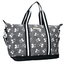 Große Damen Shopping Bag | Disney Mickey Mouse | graue Tasche