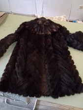 Nerz Pelz Damen Mantel Dunkelbraun Gr.36/38 Sehr Guter Zustand Pelzhaus Nagel