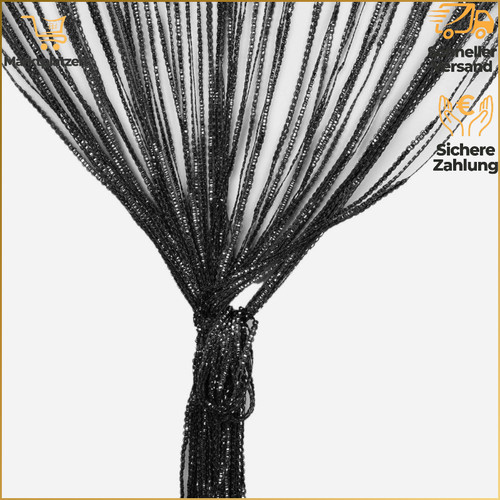 Fadenvorhang glitzer weiß 100 - fadenvorhang,