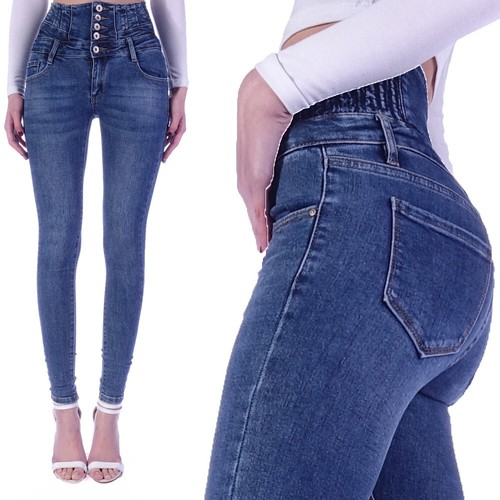 Damen röhrenjeans high waist - röhrenjeans,