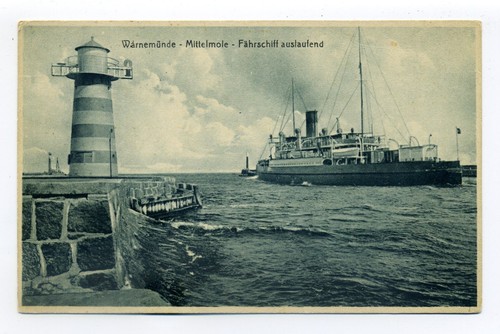 Warnemünde 1927 - ak,