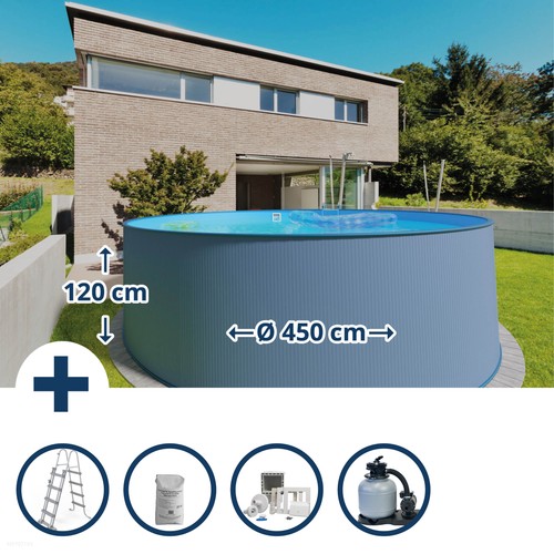 Stahlwandpool set - stahlwandpool,