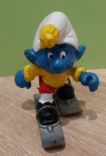 Schlümpfe/ PEYO/ Schleich/Bully  - Schlumpf als Skifahrer - ohne Stöcke -