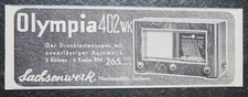 Olympia 402 WK , Radio  , Alte