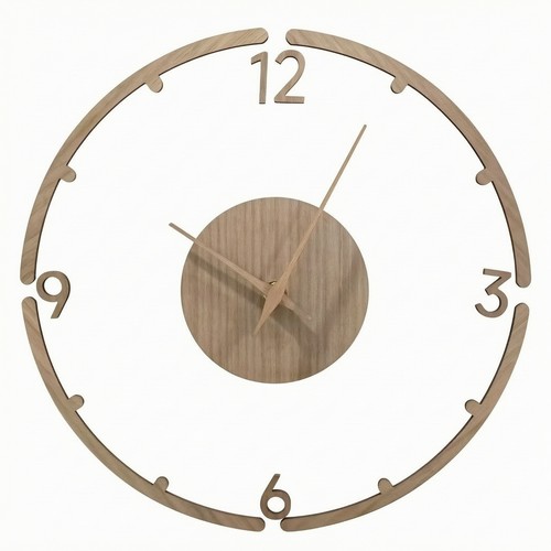 Wanduhr mit walnuss - wanduhr,