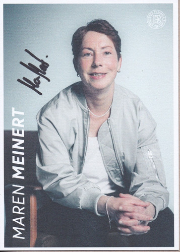 Autogrammkarte maren meinert - autogrammkarte,