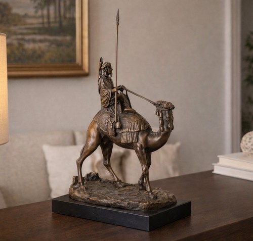 Bronzeskulptur beduine auf - beduine,