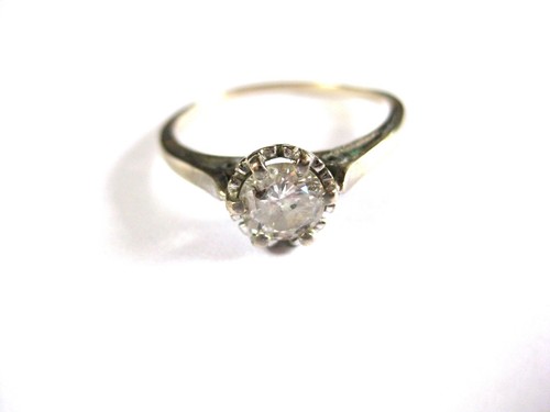 Antiker ring weißgold 585 mit - weißgold,