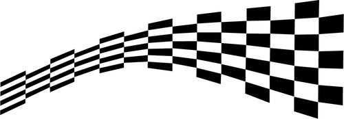 Karierte flagge vinyl - flagge,