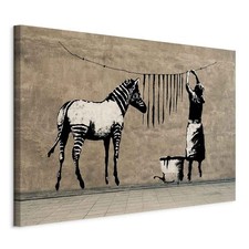 Wandbild Banksy Mural Groß Wohnzimmer Leinwand Bilder Streetart Affe Modern XXL