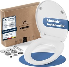 Wilford & Sons PREMIUM Toilettendeckel O-Form WC Sitz Absenkautomatik Klobrille 