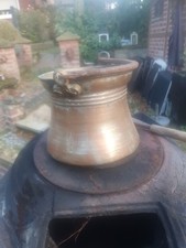 Kupfer Topf Kessel Alt Antik Kunst Metall