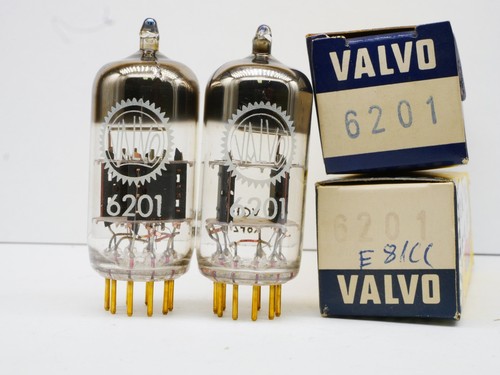 Matched pair 6201 - matched, valvo