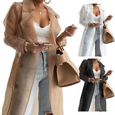 DE Damen Trench Geschnitten