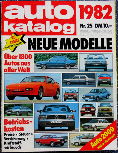 Auto katalog 1982 über 1800 - über,
