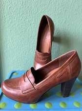 Tamaris Pumps College Damenschuh Highheel echt leder Gr. 38 Braun