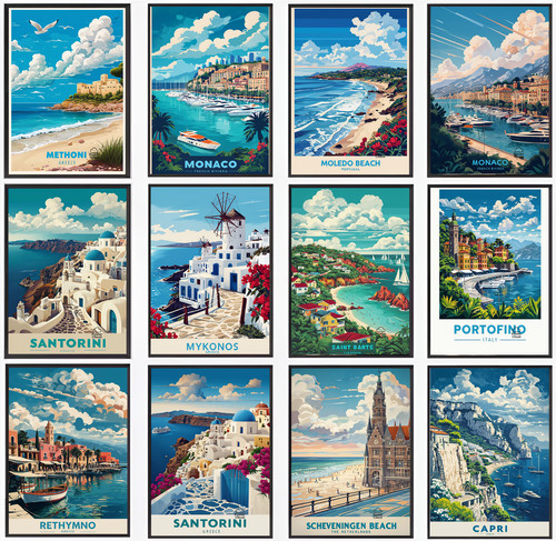 Vintage reise poster - reise, stadt