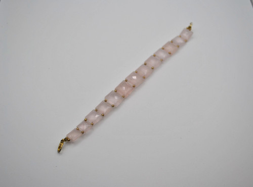 Rosenquarz armband mit - armband,