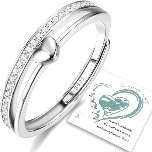 Ring silber 925 damen herzring - damen,