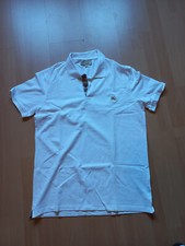 Burberry London Herren Polo Shirt Weiß Größe XL Slim Fit wie NEU