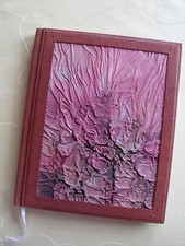 NOTIZBUCH Skizzenbuch Kladde Boutiquebuch Tagebuch Ledereinband weinrot