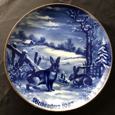 Wandteller Weihnachten 1987