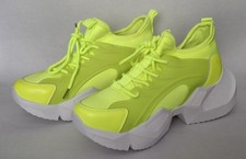Damen neon-gelbe Plateau Sneakers - Sportschuh - Freizeitschuh - Gr. 41 - NEU