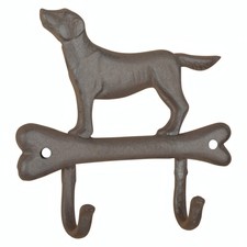 Wandhaken hund auf knochen - "hund,