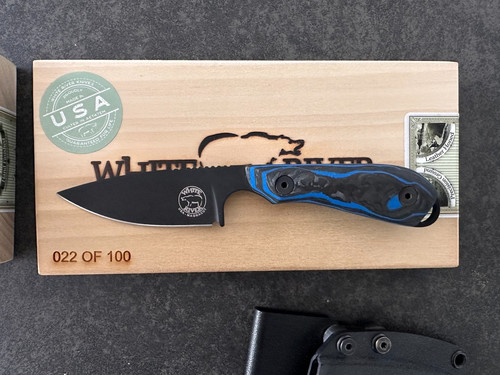 White river knife blue - white,